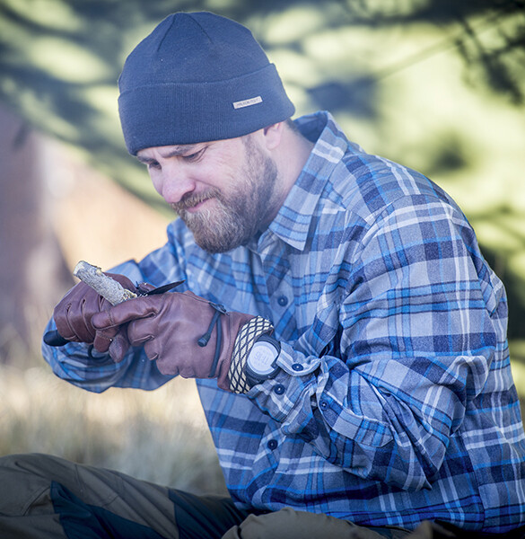 Guanti Da Bushcraft In Pelle Helikon-Tex Woodcrafter - Per Escursionismo E Attività All'Aperto - Foto 9