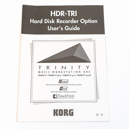 Korg Trinity Handbuch-Set - HDR-TRI, Sprachnamensliste, Solo-Synthesizer-Anleitung - Bild 2 von 7