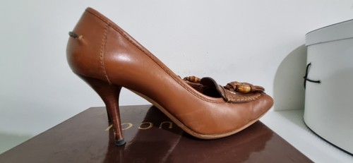 Authentic Gucci leather Tan pumps size 38C - Picture 16 of 18
