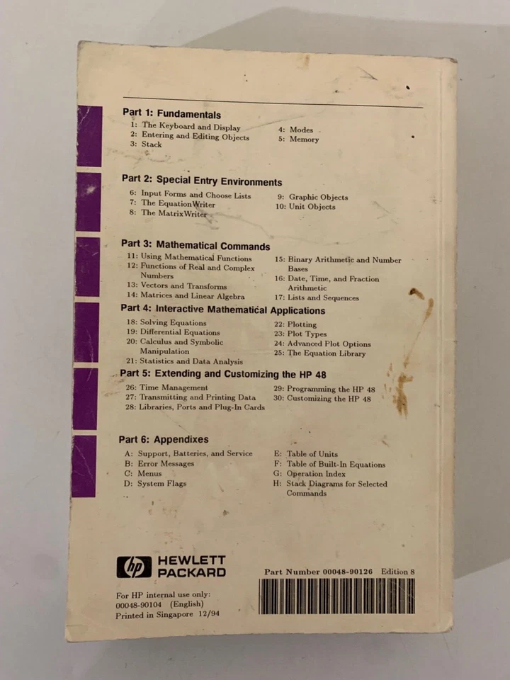 HP 48G Series User's Guide Book Edition 8 Book Only - Image 2 of 4