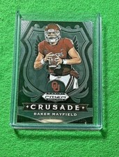BAKER MAYFIELD SILVER CHROME CARD JERSEY #6 BROWNS 2020 Prizm CRUSADE 