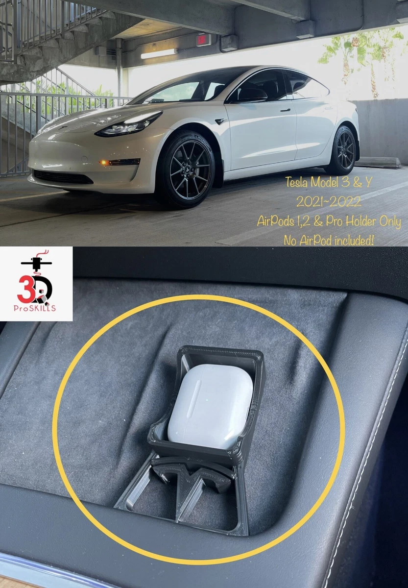 Tesla Model 3 Y Airpods Wireless Charger Holder