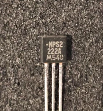 MPS2222A, NPN Transistor, 40V 600mA TO-92, Motorola Qty- 10 pcs