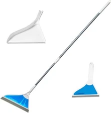 Helio Air Broom 3 Piece Kit All Surface Sweeper and Squeegee for Wet and Dry