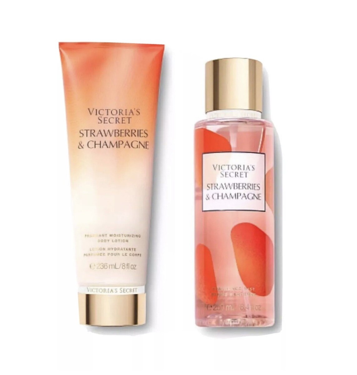 VS Victoria 's Secret Set STRAWBERRY 🍓and CHAMPAGNE Body