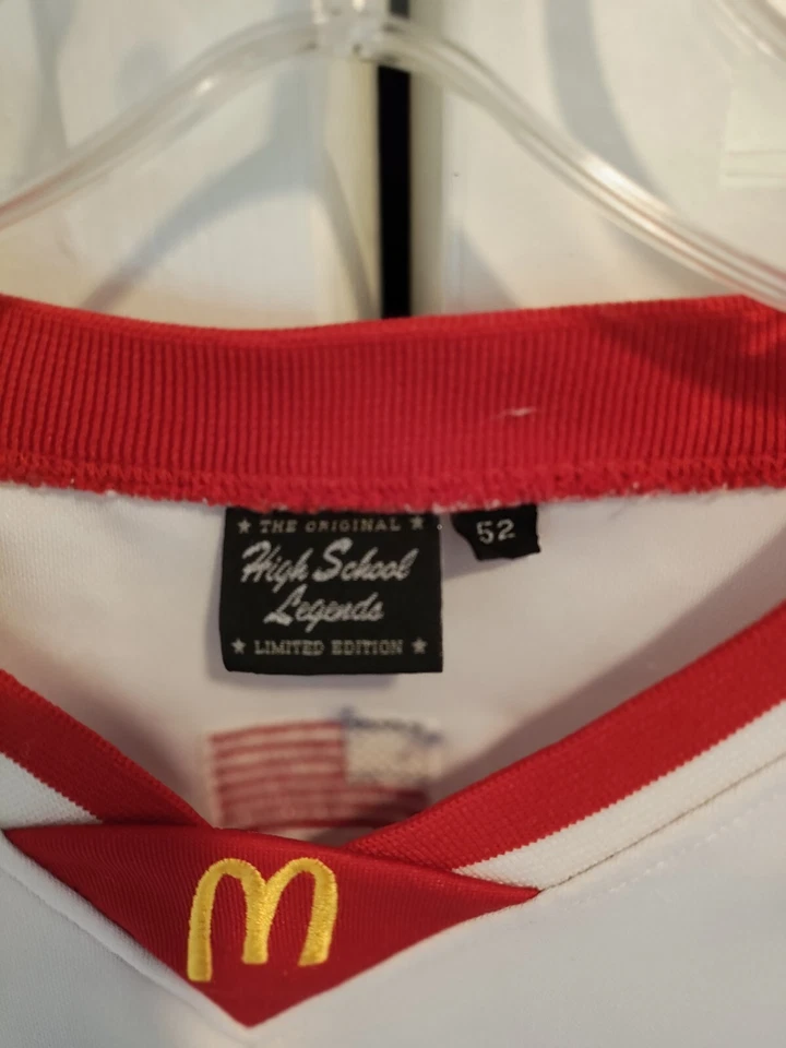 High School Legends Men's White McDonalds #1 Tracy Mc Grady Jersey - Size 52 - Image 3 of 4