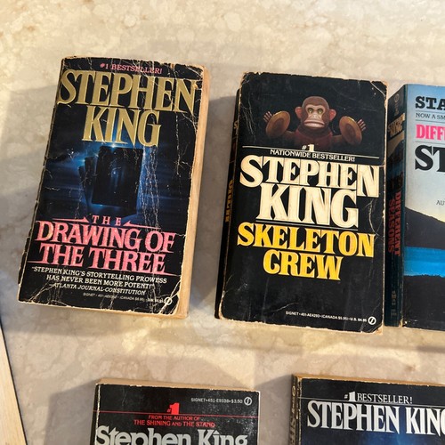 Stephen King Lot of 7 VNTG Paperback Books 1 Hardcover Various Titles READ USED - Foto 5 di 16