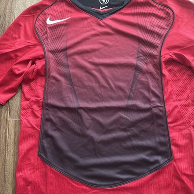Nike Total 90 Red Black Soccer Futbol Jersey Men's XL HV1178-687