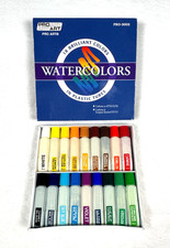 Pro Art Watercolor Set 18 Tubes   Sealed, Brilliant Colors   Professional New