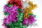 20 X Christmas Tinsel Thin Xmas Garland Tree Decorations - Assorted Pack