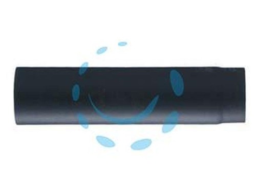 LANZZAS Fire Tubo Per Stufa 500 Mm - Diametro 200 Mm, Acciaio 2 Mm, Vernice Senotherm Nero, Prolunga Per Scarico Fumi