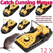 12 Reusable Humane Mouse Traps Quick Kill Safe Effective for Home Kitchen Garage