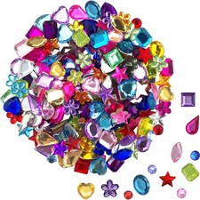 900 PCS Acrylic Flatback Gems Rhinestones 9 Shapes 613mm Craft Decor Jewels