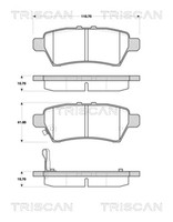 Triscan Bremsbelagsatz Scheibenbremse 8110 14045 FüR Nissan Pathfinder 3 R51 VAN