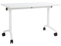 Schreibtisch Weiß 120X60 Cm Klappbar Mit Rollen Modern Cavi