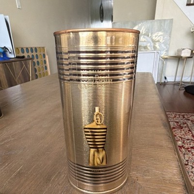 Jean Paul Gaultier Le Male Elixir Gold Perfume Bottle Collectible Tin