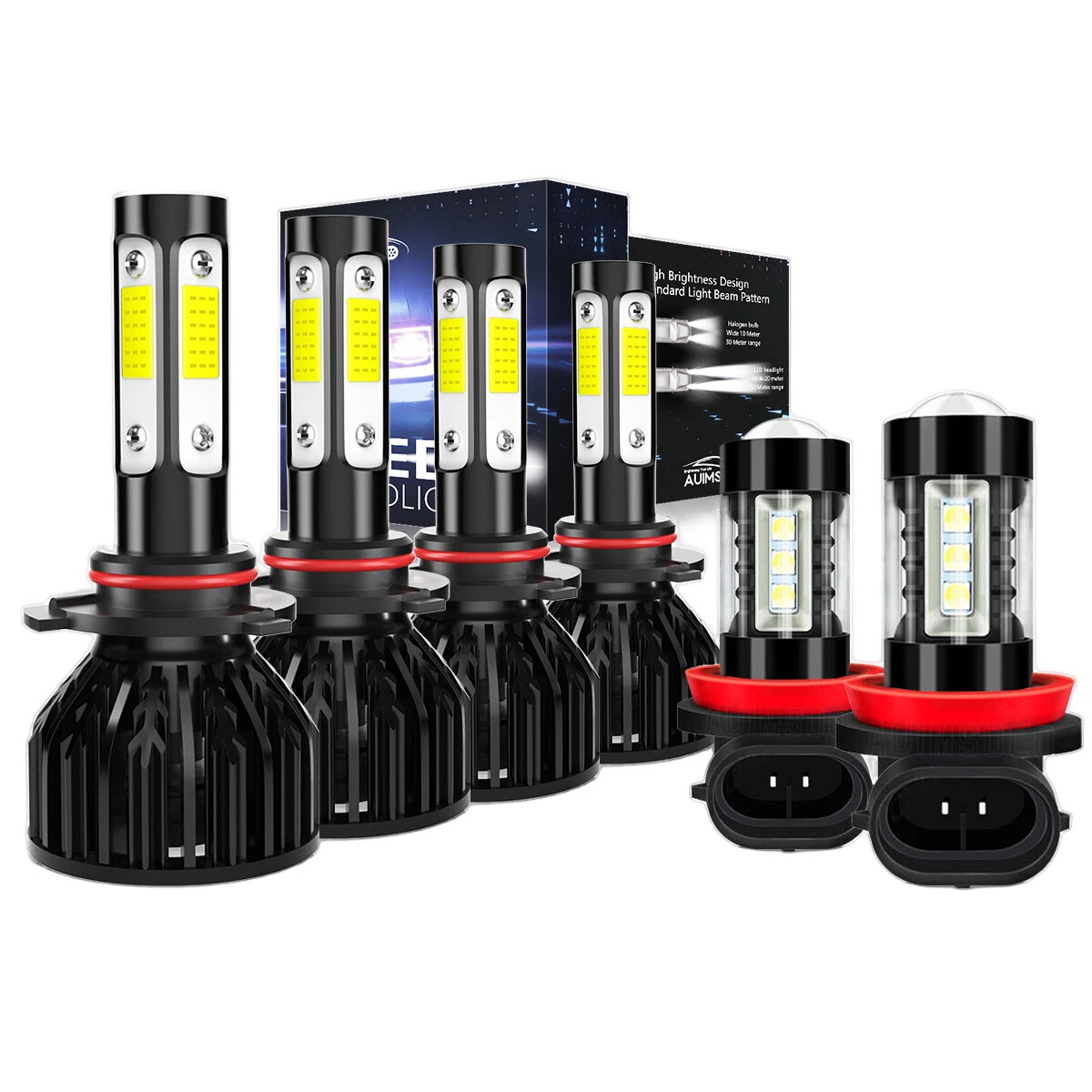 For Chevrolet Colorado 2004-2008 9005+9006+H11 LED Headlight Conversion Kit Bulb