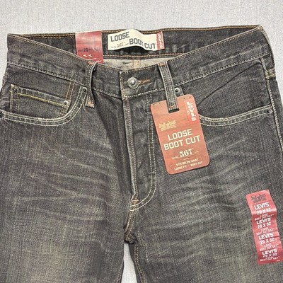 パンツ Levi's 567 LOOSE BOOT CUT denim's black VTG Levi's 567 Loose Boot Cut Black Jeans Men's 29x32 (Fits 30x31