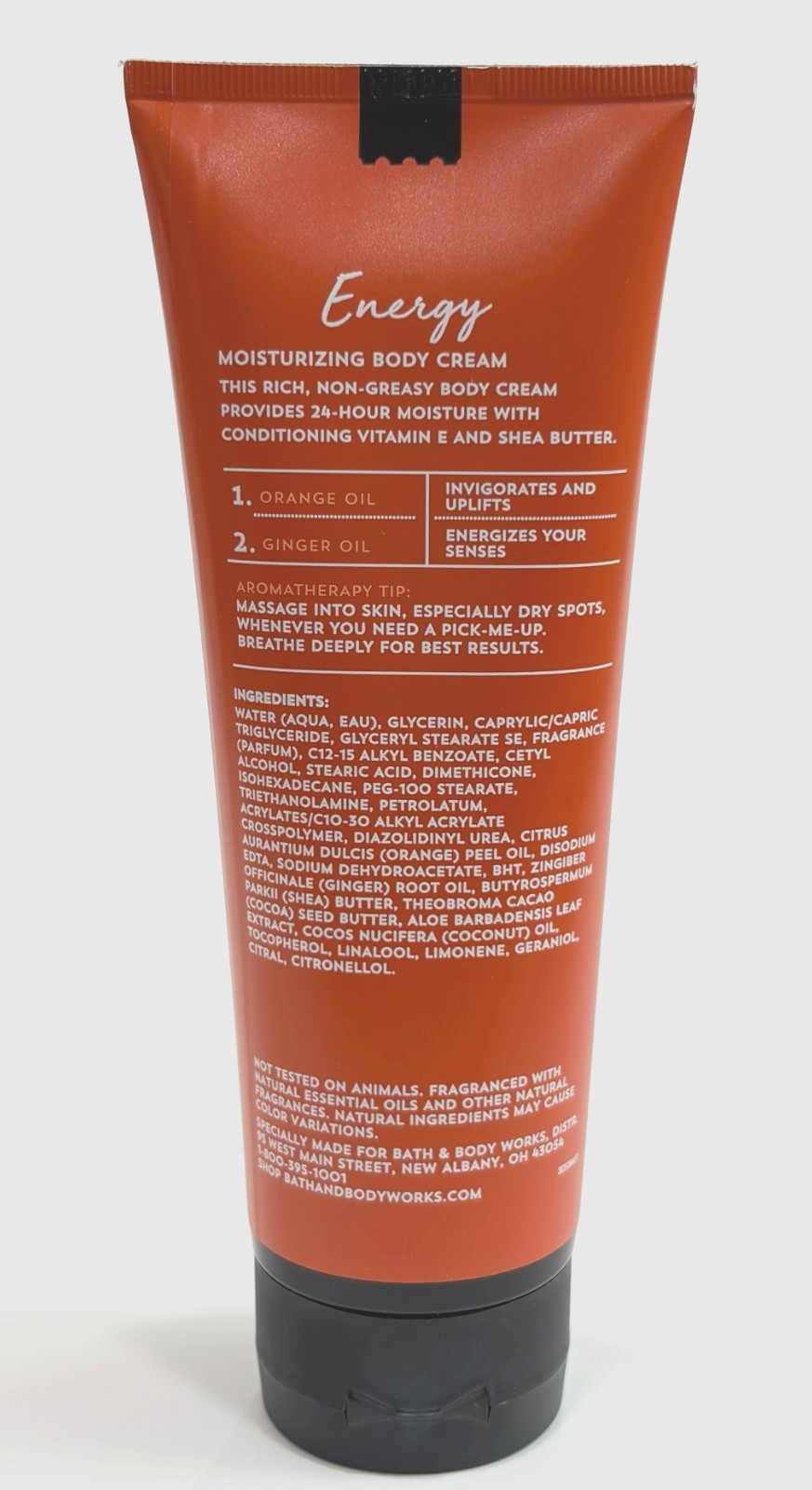 Bath & Body Works Aromatherapy Energy Orange Ginger Body cream 8 fl oz / 226 g
