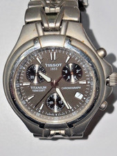 Montre Chronographe TISSOT 1853 Titanium - Verre Saphir - Étanche 100m-Réf. T675