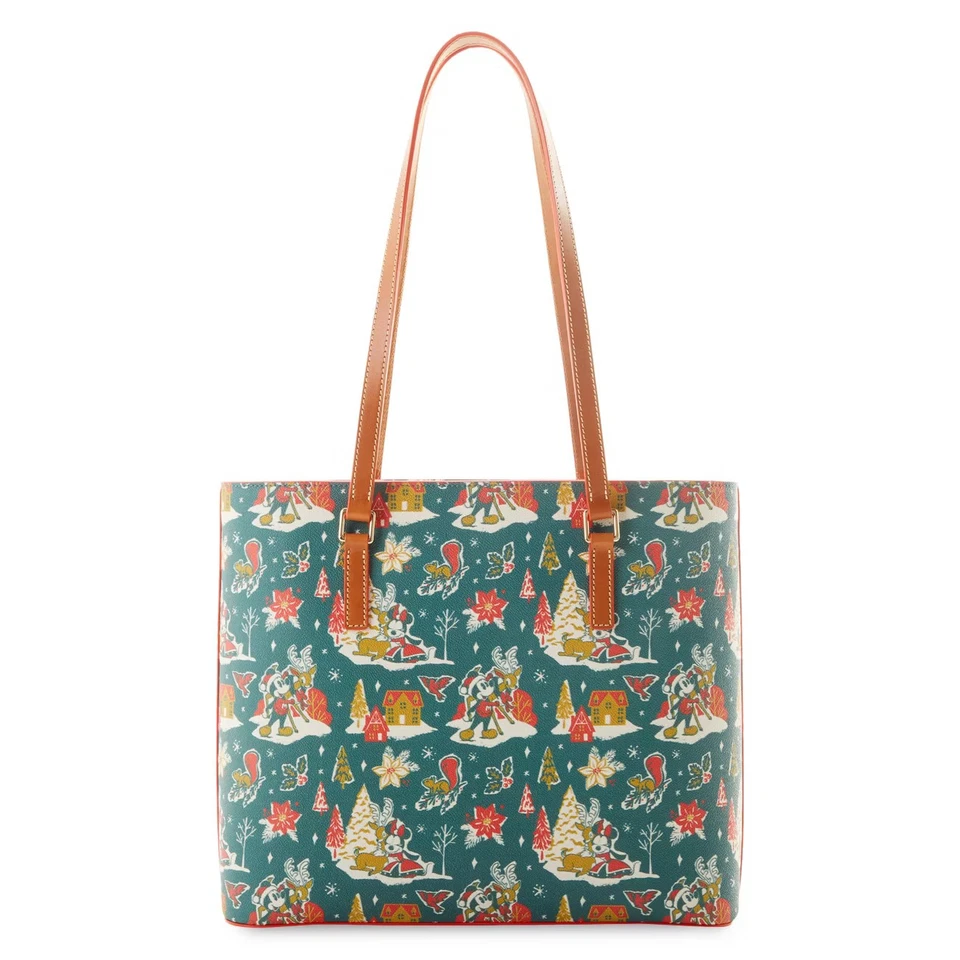 Disney Parks Dooney & Bourke Mickey Minnie Navidad Bolso de Mano Mujer Cartera Nuevo con Etiquetas Foto 3 de 4