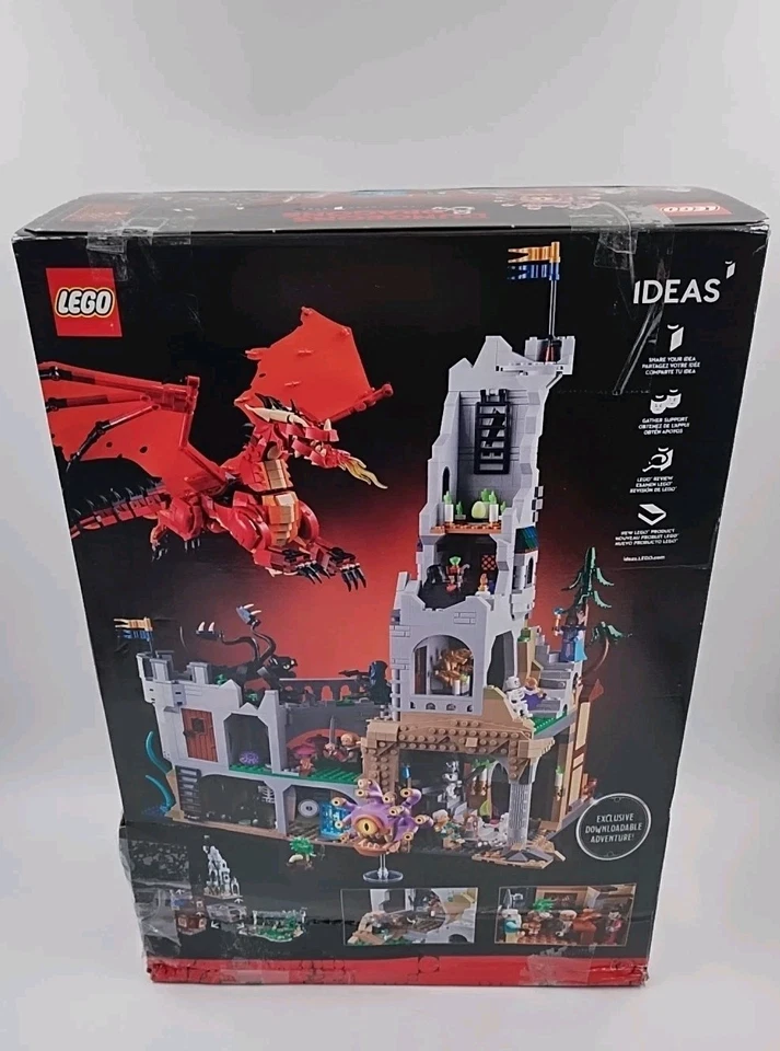 Lego Ideas Dungeons & Dragons: Red Dragon’s Tale Set 21348 NEW OPEN BOX (#P4-B5) - Image 2 of 4