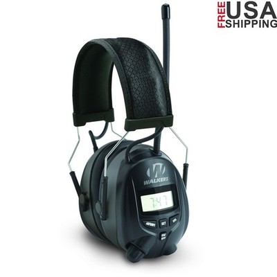Digital AM FM Radio Earmuffs Noise Reduction 25dB Over Ear Headphones MP3 Input