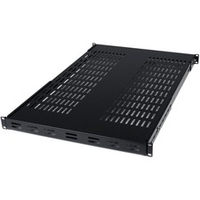 StarTech.com 1U Adjustable Vented Server Rack Mount Shelf - 175lbs - 19.5 to ...