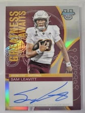 2025 BOWMAN U BEST ARIZONA STATE SUN DEVIL SAM LEAVITT GREATNESS AWAITS AUTO