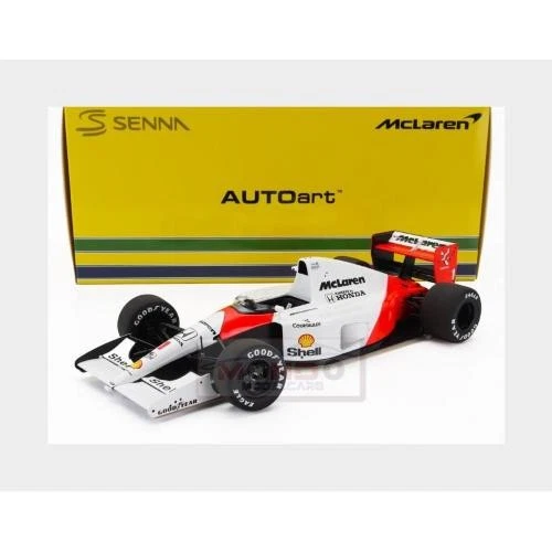 1:18 AUTOART F1 Mp4/6 Honda #1 WC 2Nd Japan Gp Ayrton Senna 1991 AA89140 - Immagine 2 di 2