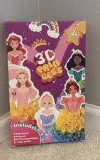 Princess Latch Hook Kit with Yarn Canvas Instructions New and Sealed