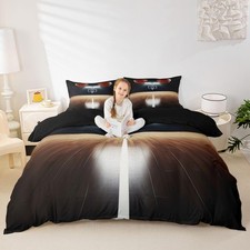 Basketball Bedding Set Full Size Basketball Court Comforter Cover Set for Boy...