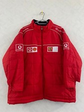 Ferrari Racing Jacket Size M Vodafone Shell Quilted Motorsport Coat