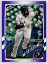 2021 Topps Chrome Update Jackie Bradley Jr. Purple Refractor #USC10