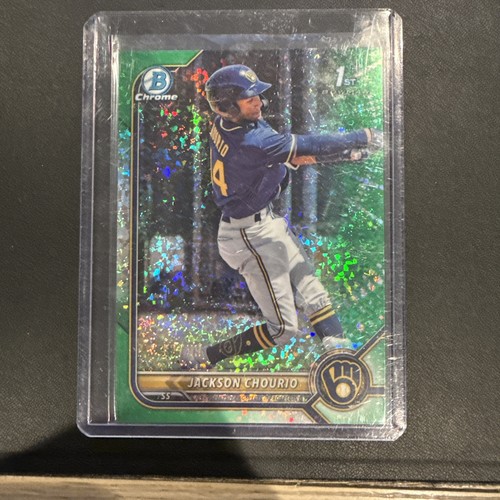 Jackson Chourio [Green Refractor] #BCP-79 2022 Bowman Chrome Prospects card