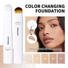 Korean Color Changing Foundation Stick White Cover Cream With Brush UK