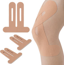 10PCS Kinesiology Tape for Knees, Precut Strips 10PCS, Beige