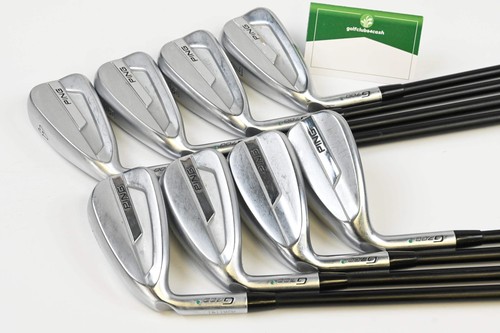 Left Hand Ping G700 Irons / 4-PW+SW / Green Dot / Senior Flex Ping Alta CB - Picture 2 of 7