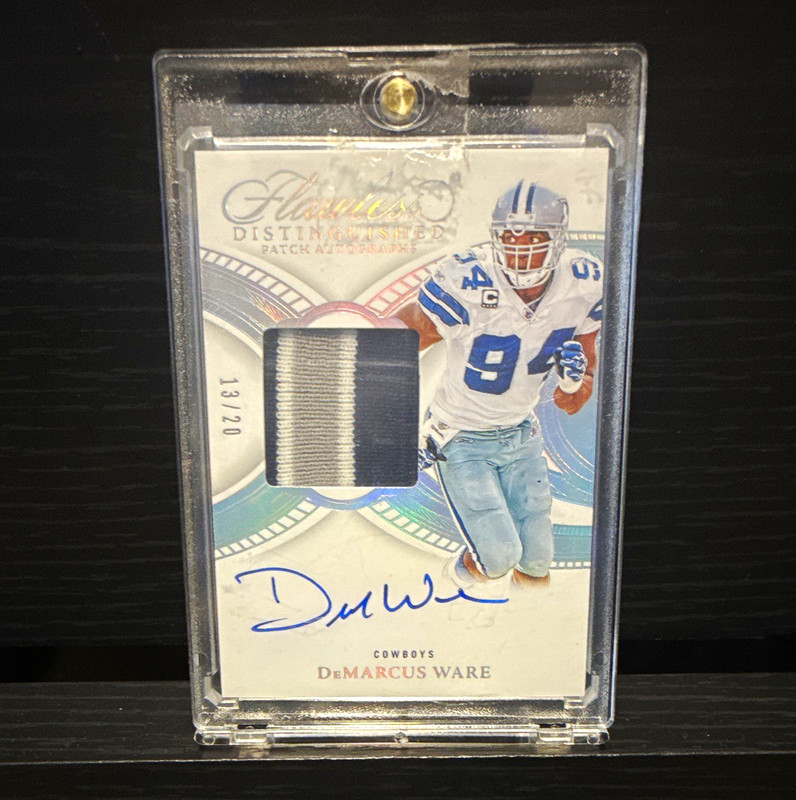 Panini 2023 Flawless DeMarcus Ware Cowboys Patch Auto Silver /20 DPA-DWA