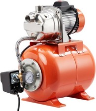 1hp Well Pump with Pressure Tank, Shallow Well Pump Water, Garden, Lawn