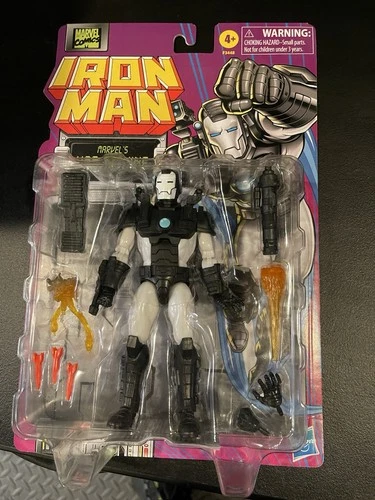 Figura de acción retro Iron Man War Machine de Marvel Legends Hasbro
