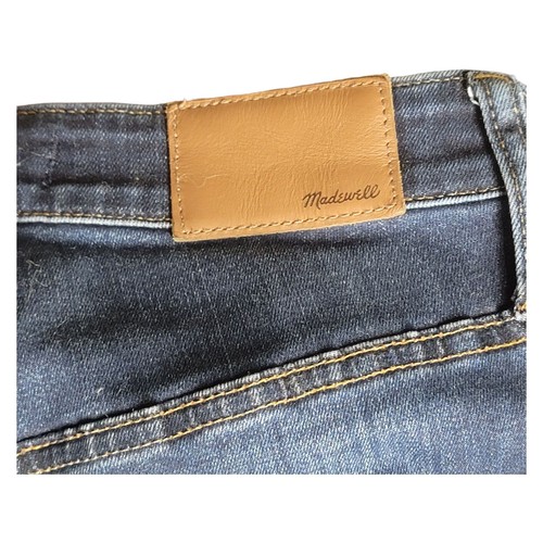 Pantalones de mezclilla Madewell para mujer talla 28P curvilíneos tiro alto ajustados azules AG385 elásticos - Imagen 7 de 15