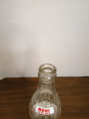 Vintage NEHI Clear Soda Bottle Royal Crown Bottling Perfect Condition - Picture 3 of 4