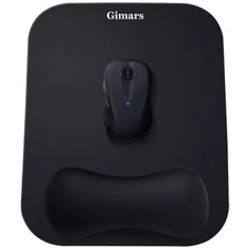 Gimars Mouse Pad With Wrist Rest, Large Smooth Superfine Fibre Memory 