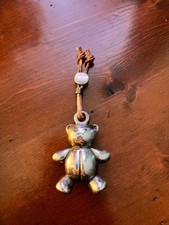 925 Silber Bär Schlüsselanhänger Vintage 80er Jahre