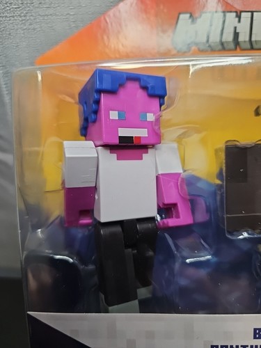 Minecraft Creator Series Bunny Slippers Striped Tie Customizable Figure New - Picture 7 of 10
