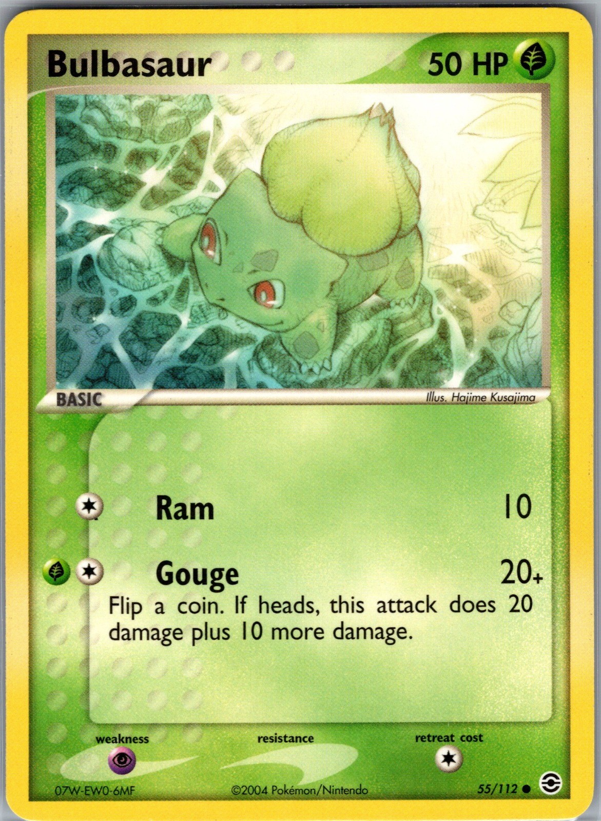 Bulbasaur Common FireRed & LeafGreen 55/112 NM