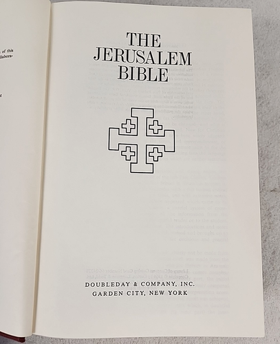 The Jerusalem Bible Doubleday 1966 Edition Hardcover Book w/Slipcase & Maps EUC! - Picture 10 of 23