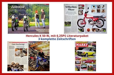 Hercules K 50 RL mit 6,25PS Literaturpaket - 3 komplette Zeitschriften