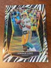 2020 Jordan Love Select Zebra Prizm RC SSP #147  Premier Level Green Bay Packers